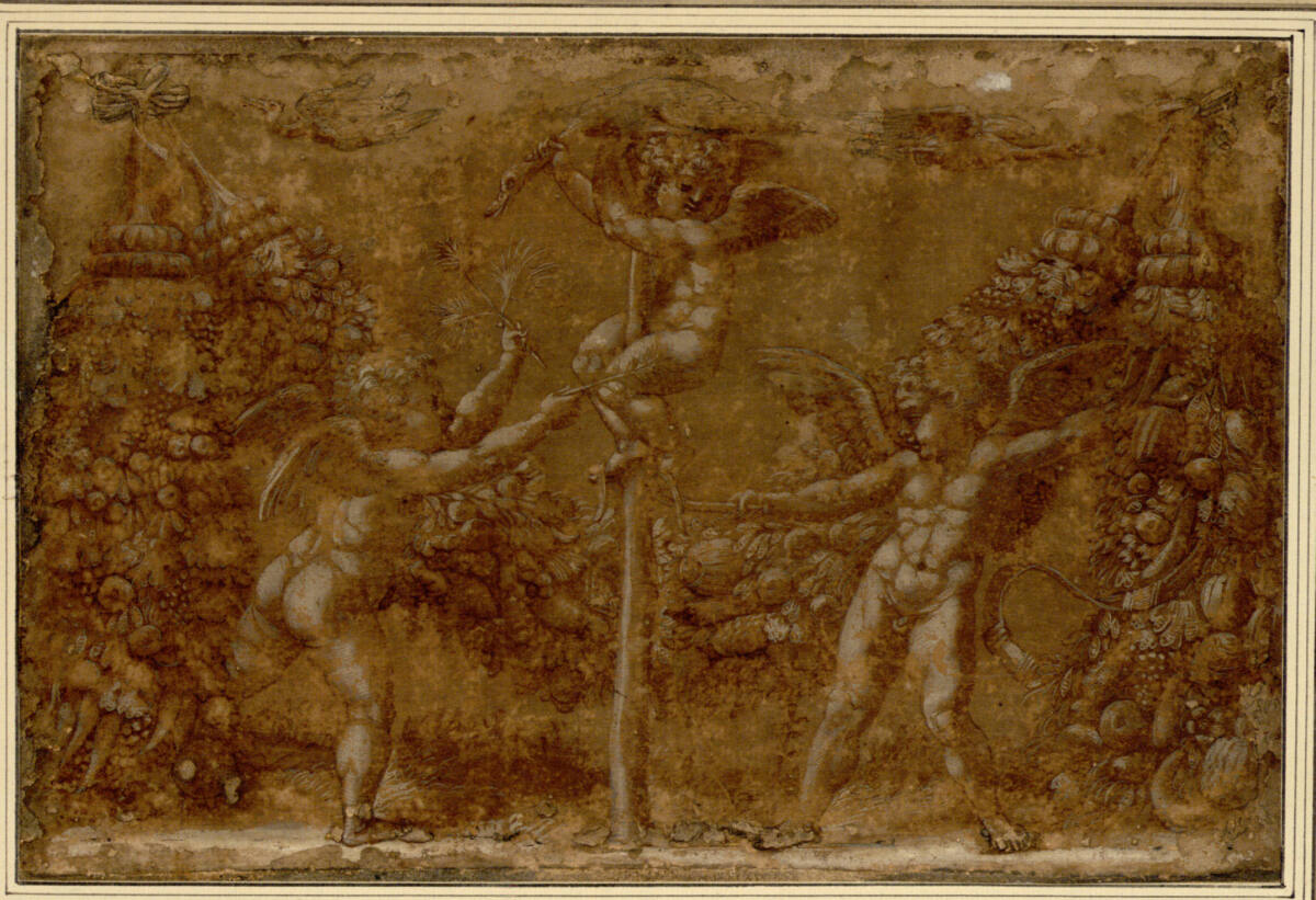 Fruchtgehänge mit Eroten, 1521