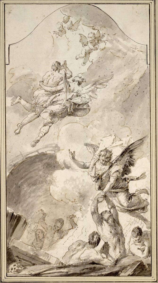 Franz Karl Palko, Die armen Seelen im Fegefeuer, Inv. Nr.: 4436
