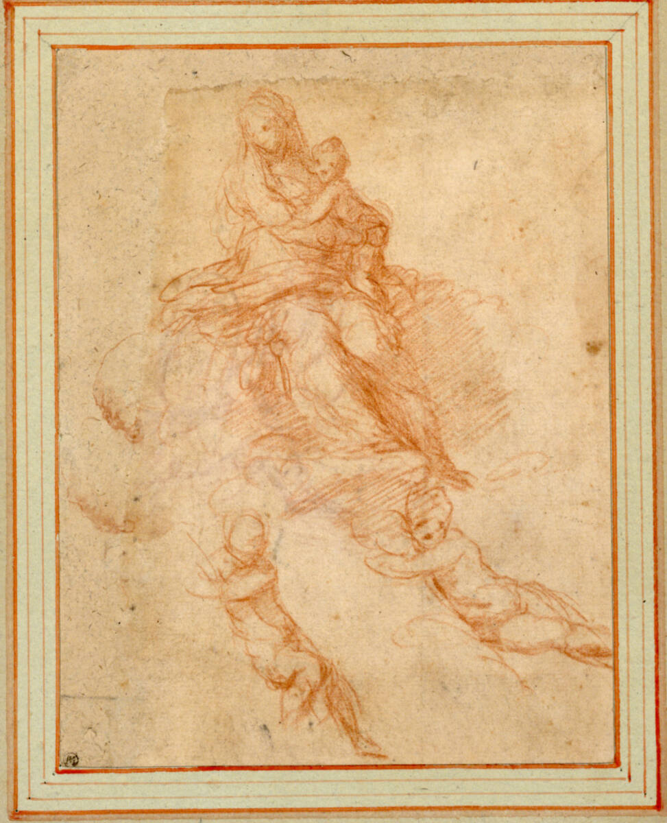 Studie für eine "Madonna delle grazie", Polidoro da Caravaggio