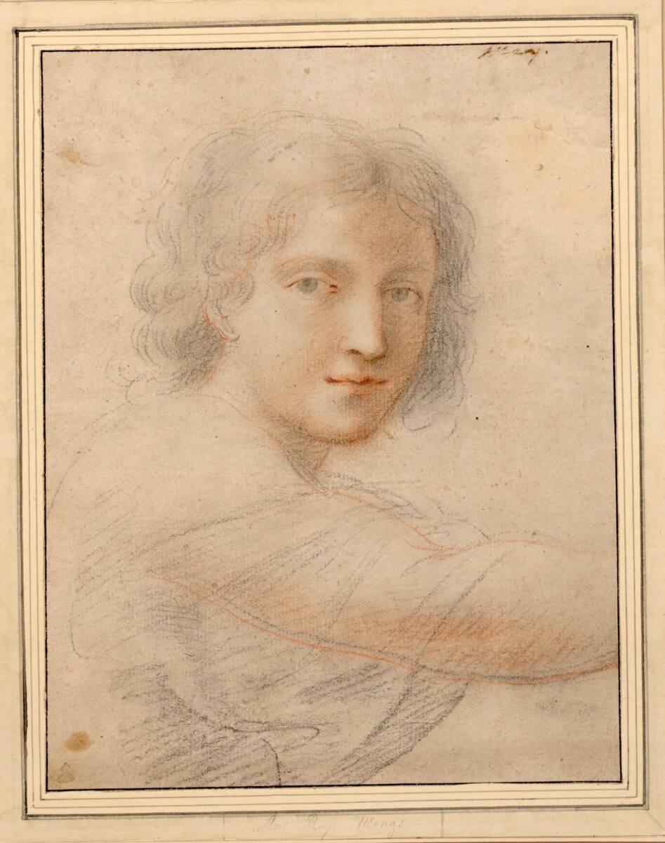 Anton Raphael Mengs, Studie für einen Engel, Inv. Nr.: 4647