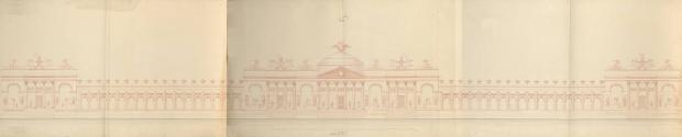 Ludwig Gabriel von Remy, Wien I, Hofburg, Festdekoration, Äußerer Burgplatz, Illumination, Aufr…