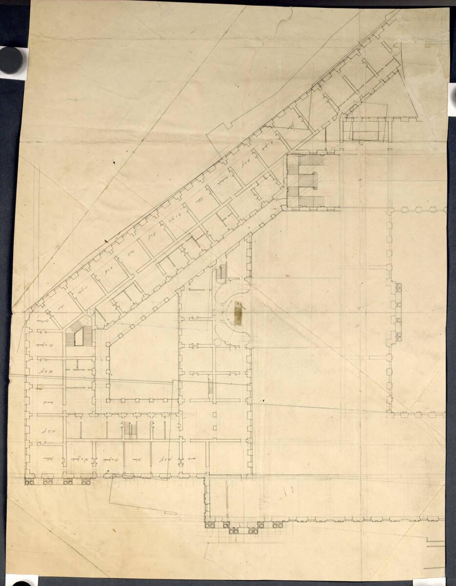 Wien I, Hofburg, Um- und Neubauprojekt, Amalienburg, Detailgrundriss, Inv. Nr.: AZ6049/1