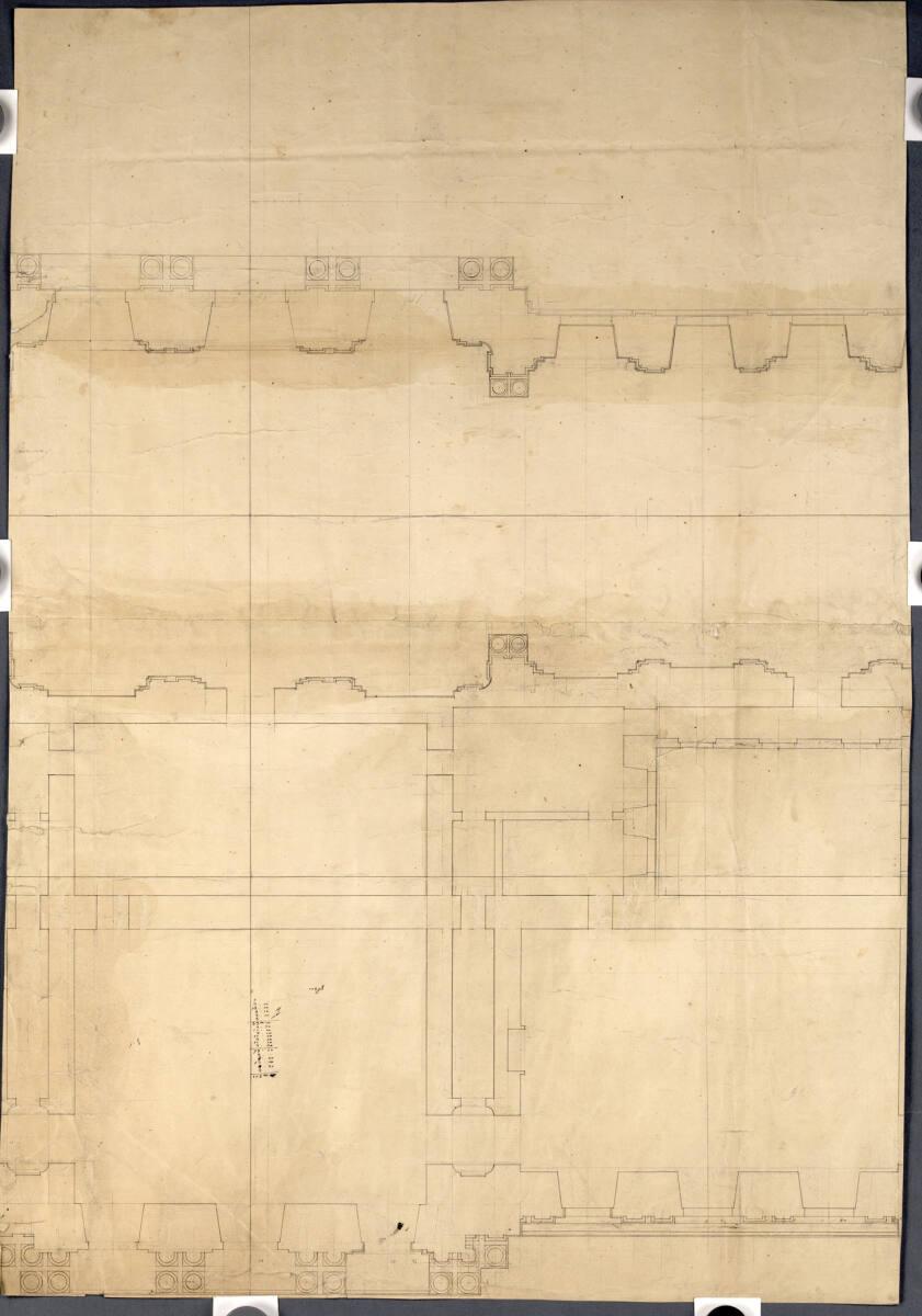Wien I, Hofburg, Um- und Neubauprojekt, Glacisflügel, Mittelrisalit, Detailgrundriss, Inv. Nr.:…