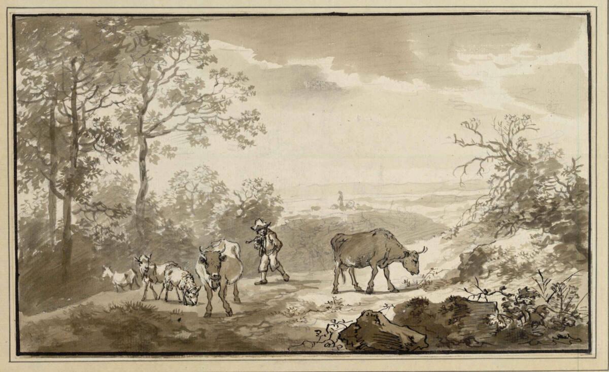 Johann Georg Wagner, Hirte mit seiner Herde, Inv. Nr.: 4735