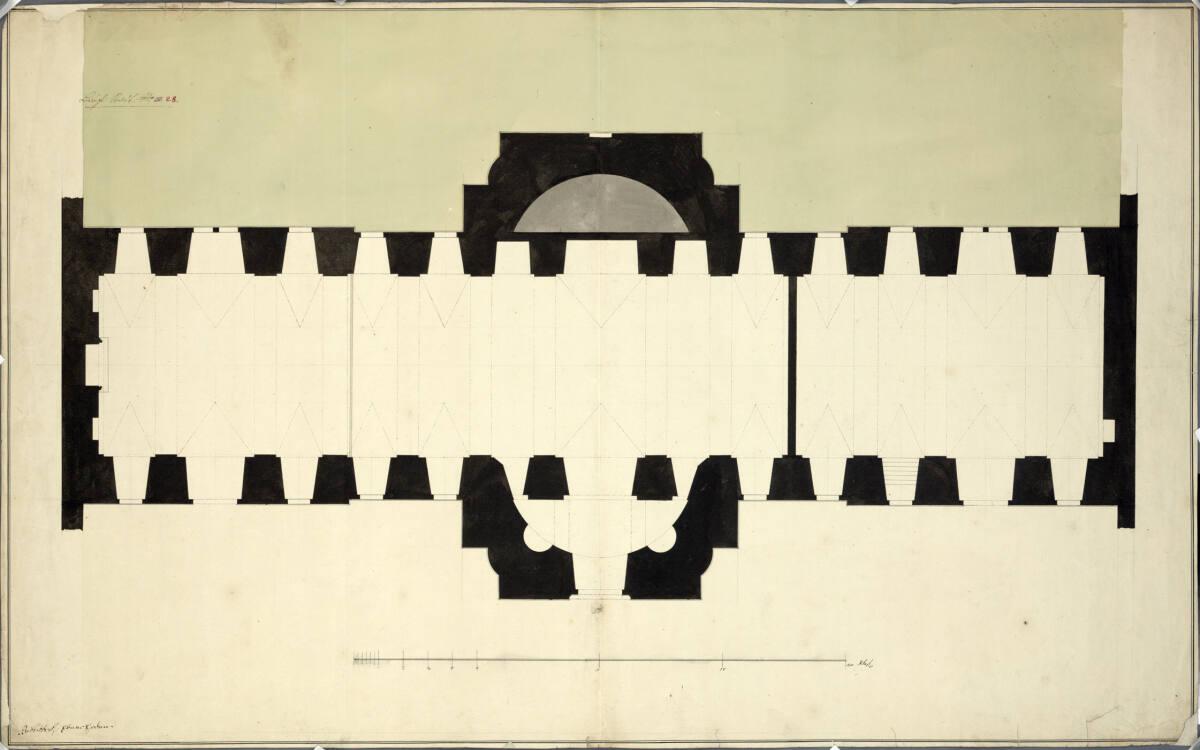 Wien I, Hofburg, Hofbibliothek, Parterre, Grundriss, Inv. Nr.: AZ6520