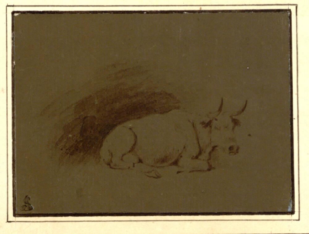 Johann Georg Wagner, Liegendes Rind, Inv. Nr.: 4747