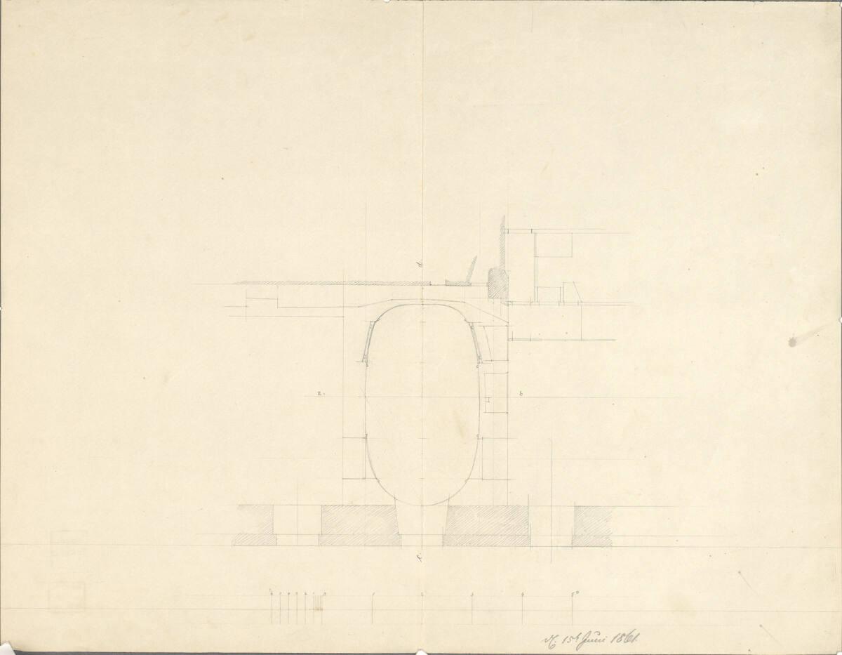 Wien I, Hofburg, Leopoldinischer Trakt, Stephan-Appartement, Salon, Grundriss, Inv. Nr.: AZ6834
