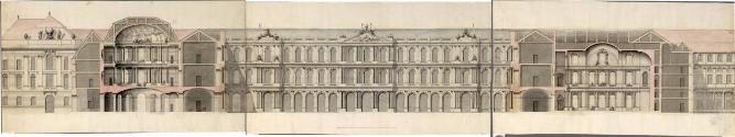 Wien I, Hofburg, Um- und Neubauprojekt, Amalienburg, Schnitt, Wien I, Hofburg, Um- und Neubaupr…