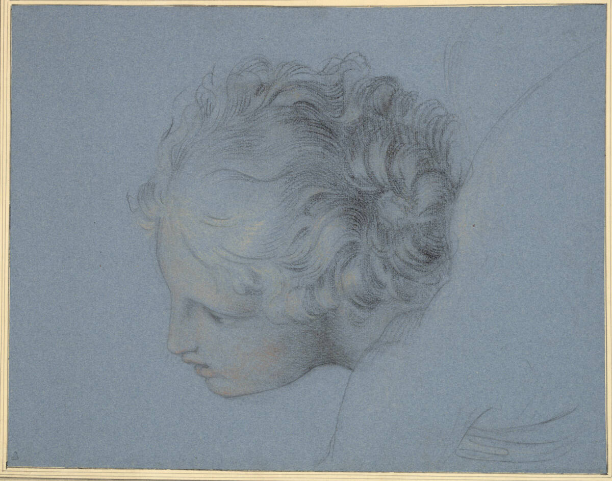 Kopfstudie nach Raphael, Josef Abel