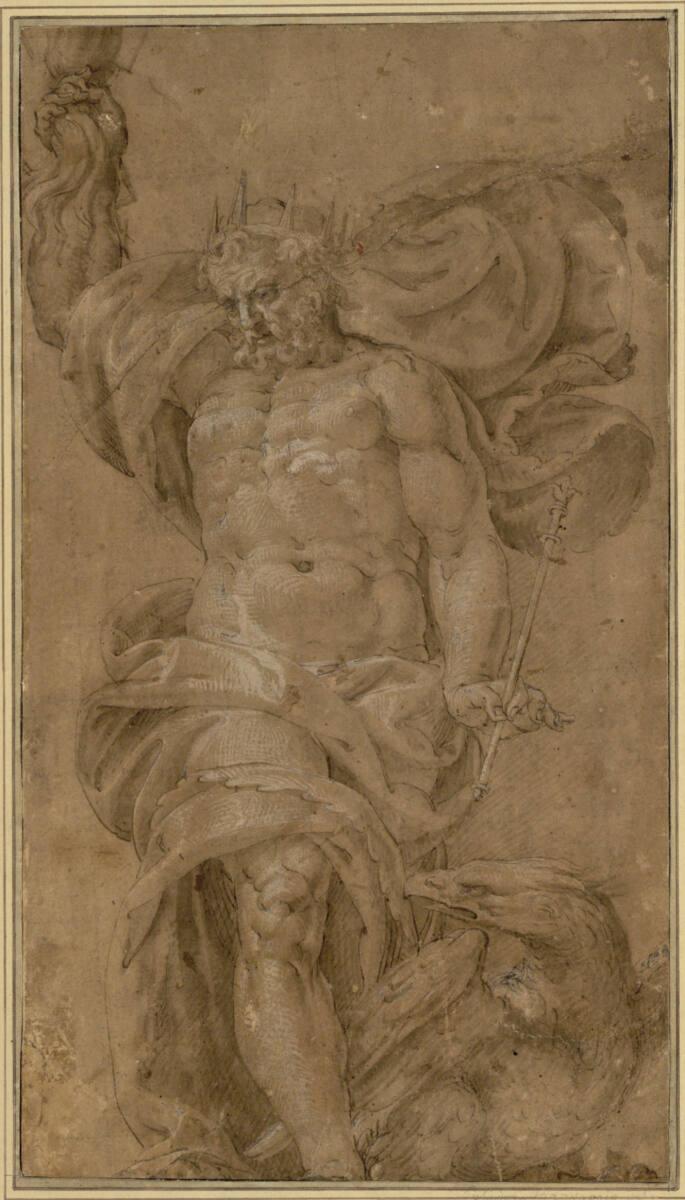 Anonym, Jupiter mit Blitz und Speer, Inv. Nr.: 387