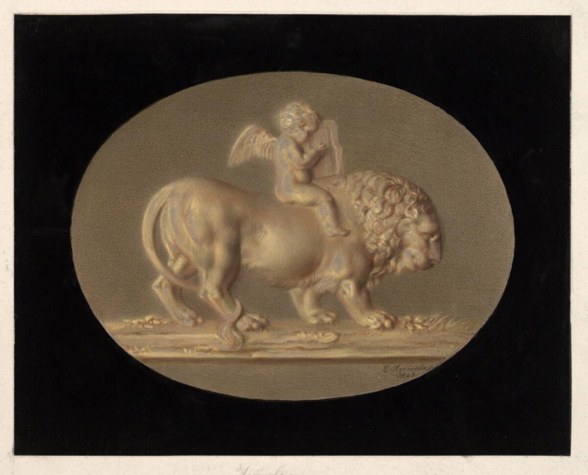 Karl Agricola, Amor und Löwe, Inv. Nr.: 4923