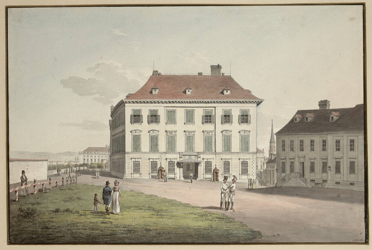 Das Palais Herzog Alberts auf der Augustinerbastei, Jakob Alt, 1816