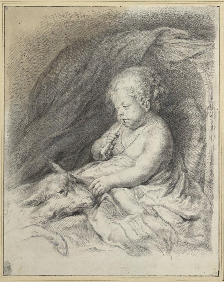 Johann Adam von Bartsch, Kind und Lamm, Inv. Nr.: 5008