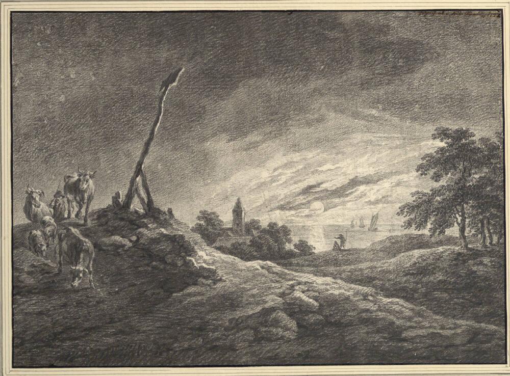 Friedrich August Brand, Der schöne Mondschein, Inv. Nr.: 5070