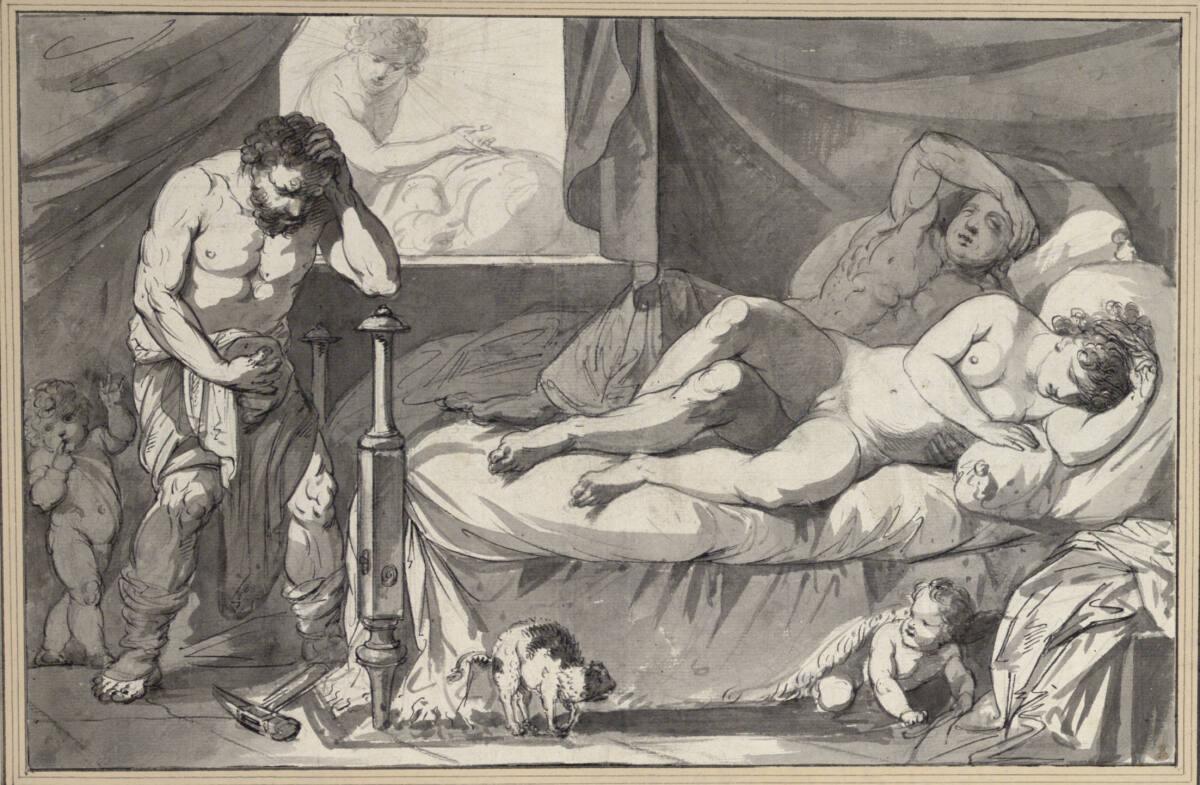 Franz Caucig, Vulcain surprenant Venus & Mars endormis, Inv. Nr.: 5091