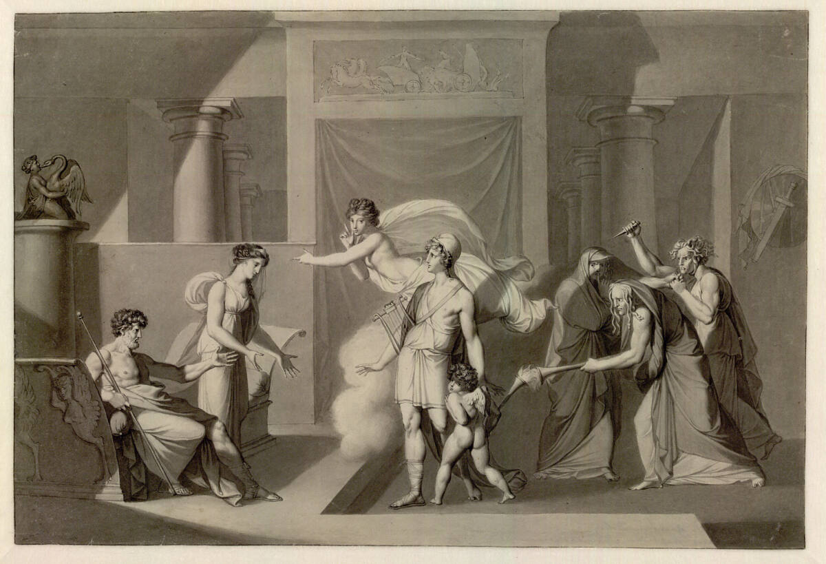 Die Begegnung von Paris und Helena bei Menelaos, Peter von Cornelius, 1809–1812
