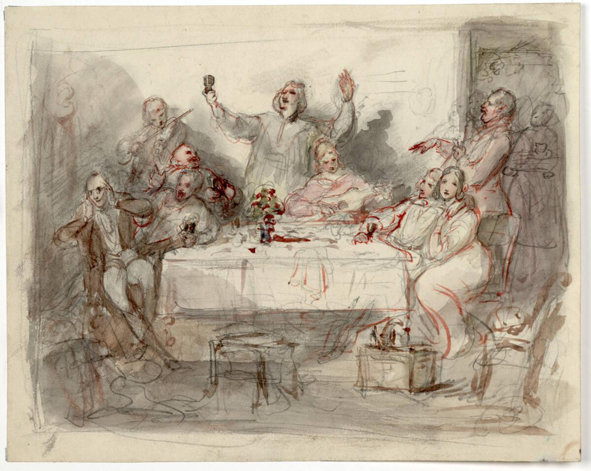 Josef Danhauser, Das frohe Mahl, Inv. Nr.: 5117r