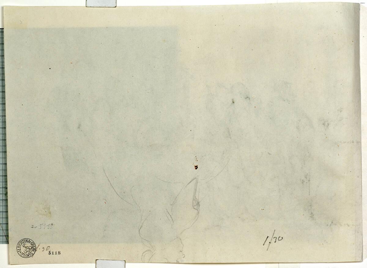 Josef Danhauser, Figurenstudie, Inv. Nr.: 5118v