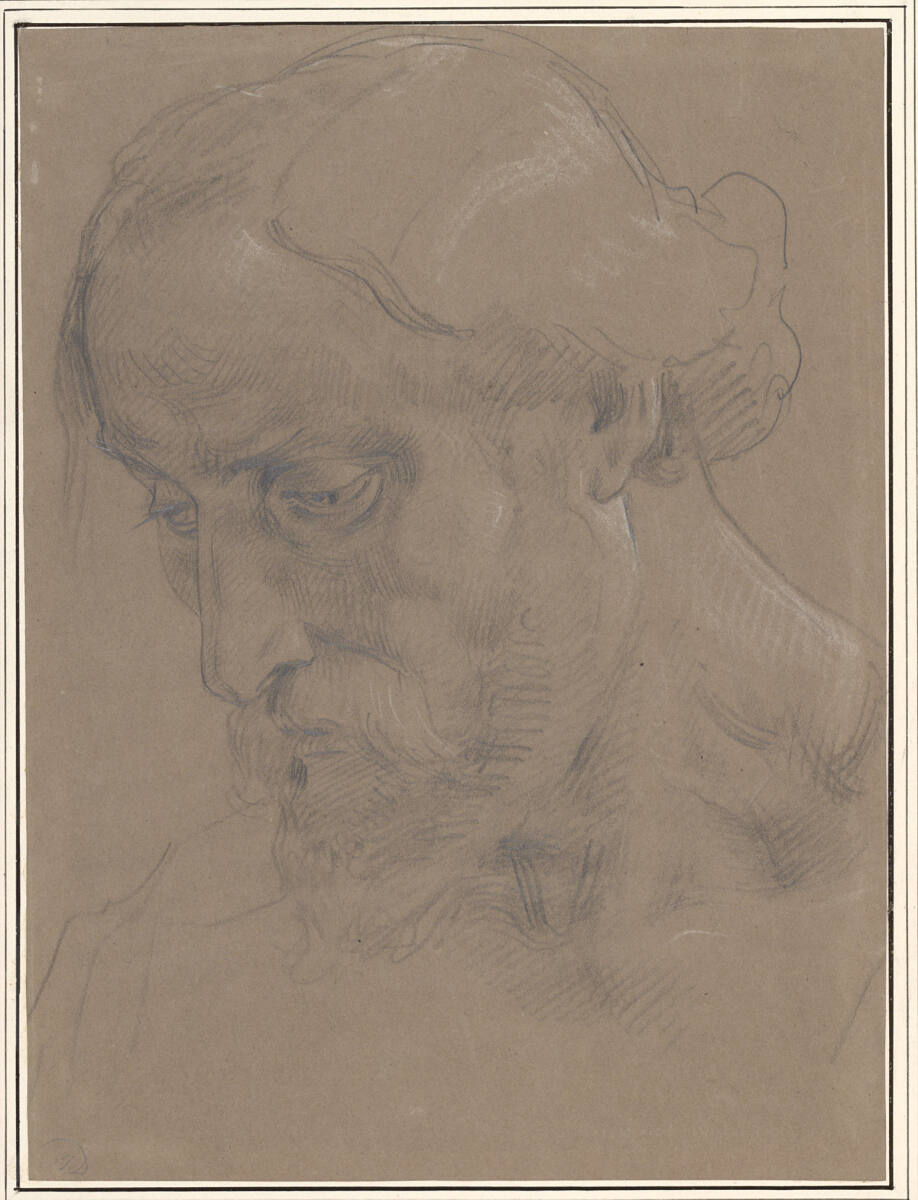 Bärtiger Mann, Josef Danhauser