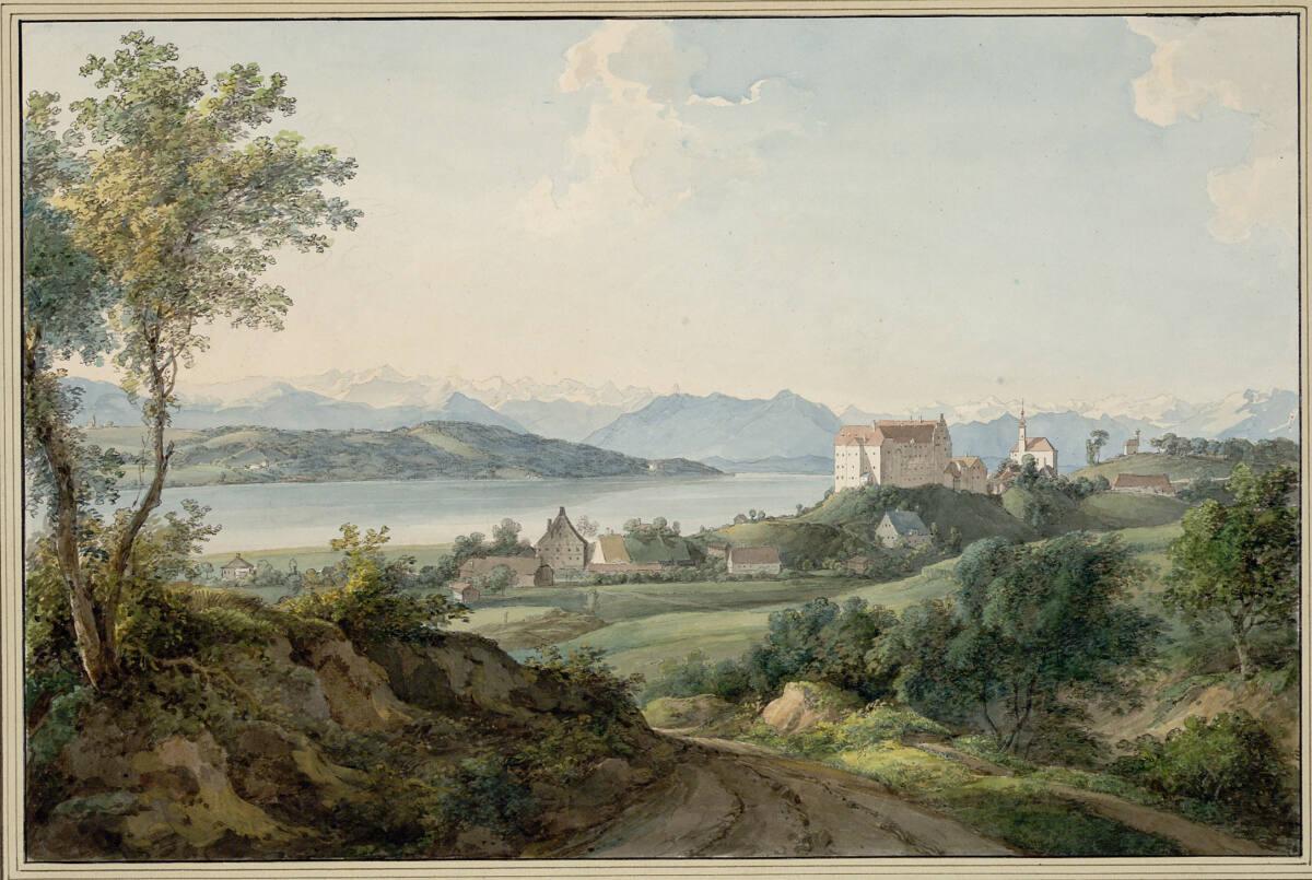 Maximilian Johann Georg von Dillis, Aussicht bei Stahremberg gegen den Würmsee, Inv. Nr.: 5137