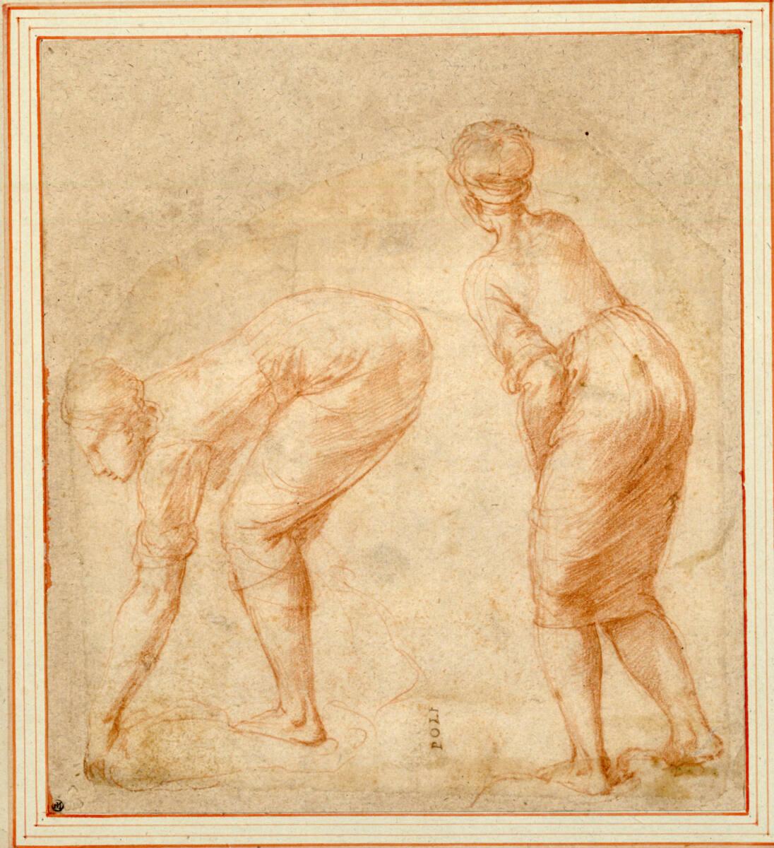 Polidoro Caldara da Caravaggio, Zwei Wäscherinnen, Inv. Nr.: 400