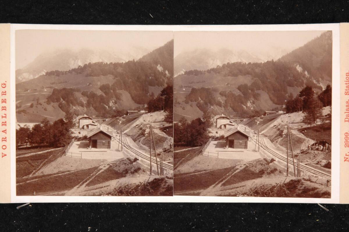 Alois Beer, Bahnhof in Dalaas in Vorarlberg, Inv. Nr.: FotoGLV2000/18511