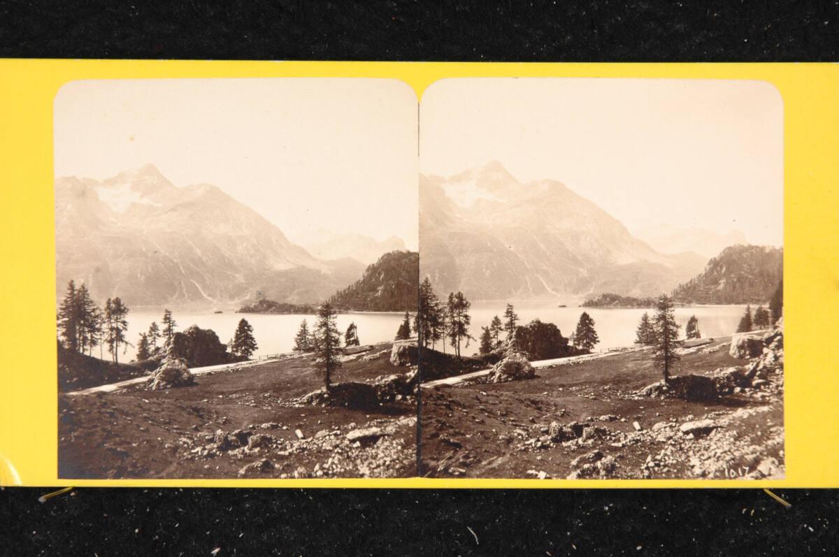 Jacques Joseph Athanase Clouzard, Piz Margna und der Silser See, Inv. Nr.: FotoGLV2000/22149