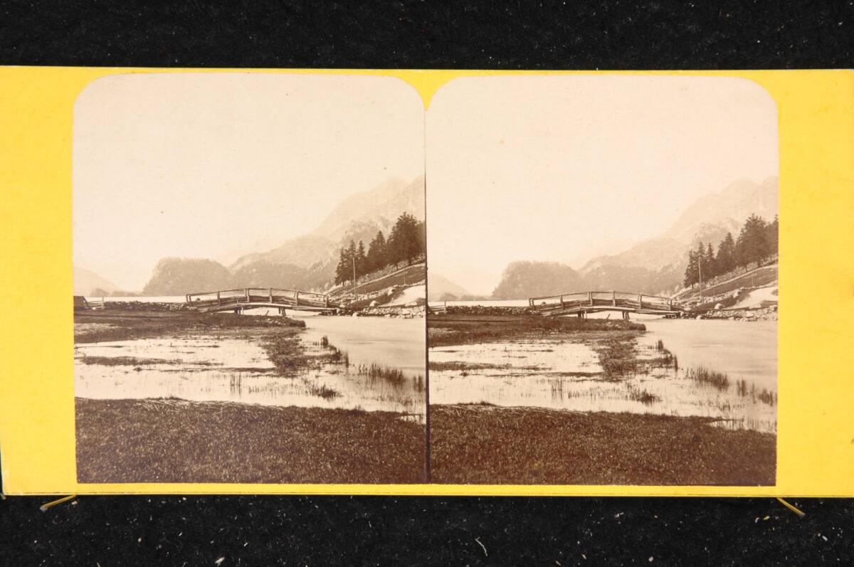 Jacques Joseph Athanase Clouzard, Brücke am Silser See, Inv. Nr.: FotoGLV2000/22150