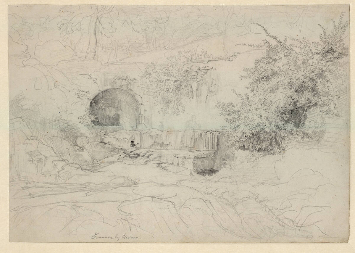 Brunnen bei Olevano, Johann Christoph Erhard, 1821