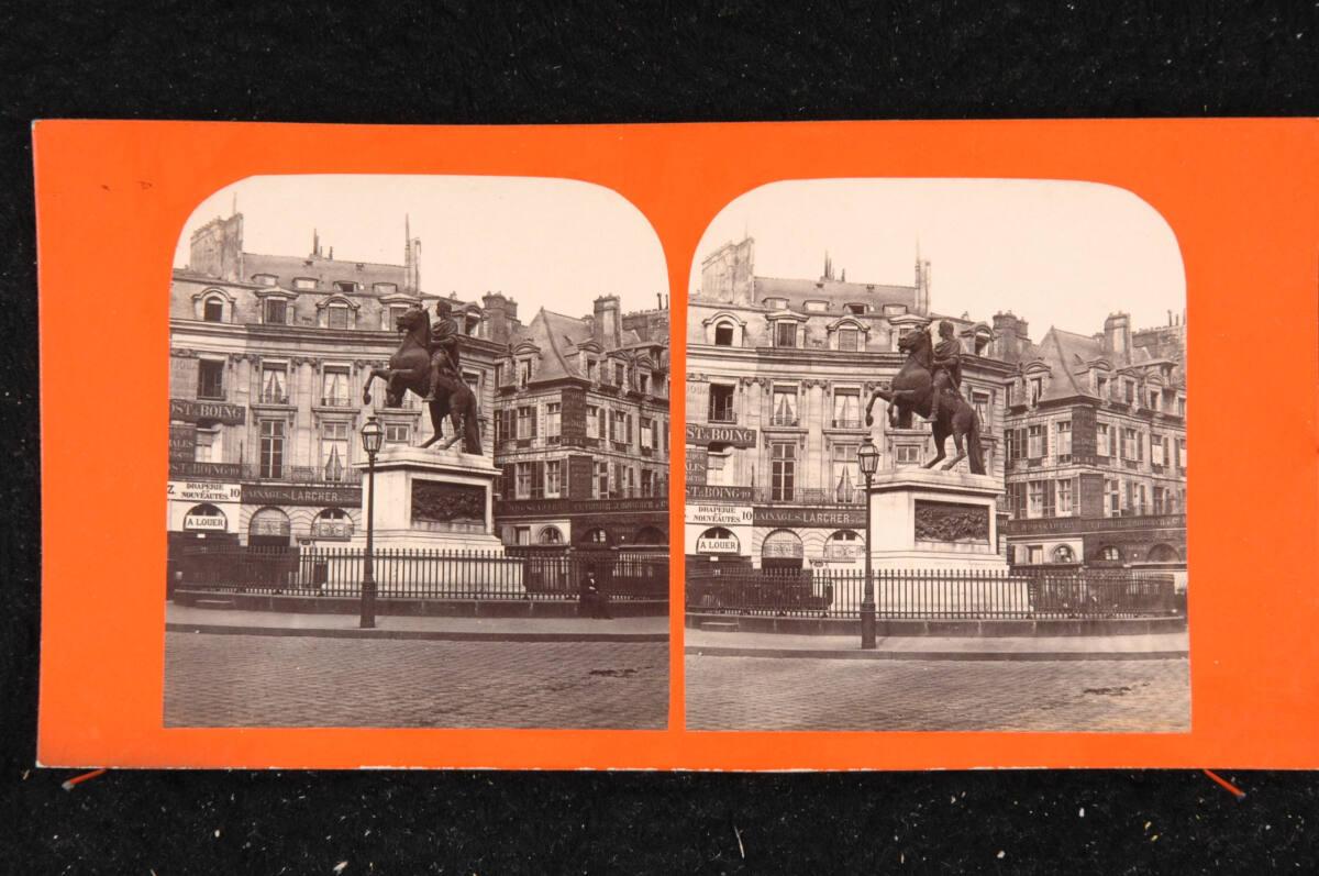 Anonym, Paris: Reiterdenkmal Ludwigs XIV. von François-Joseph Bosio (1768 – 1845) auf der Place…