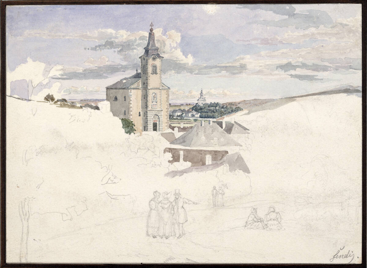 Die Kirche in Kalksburg, Peter Fendi, 1822
