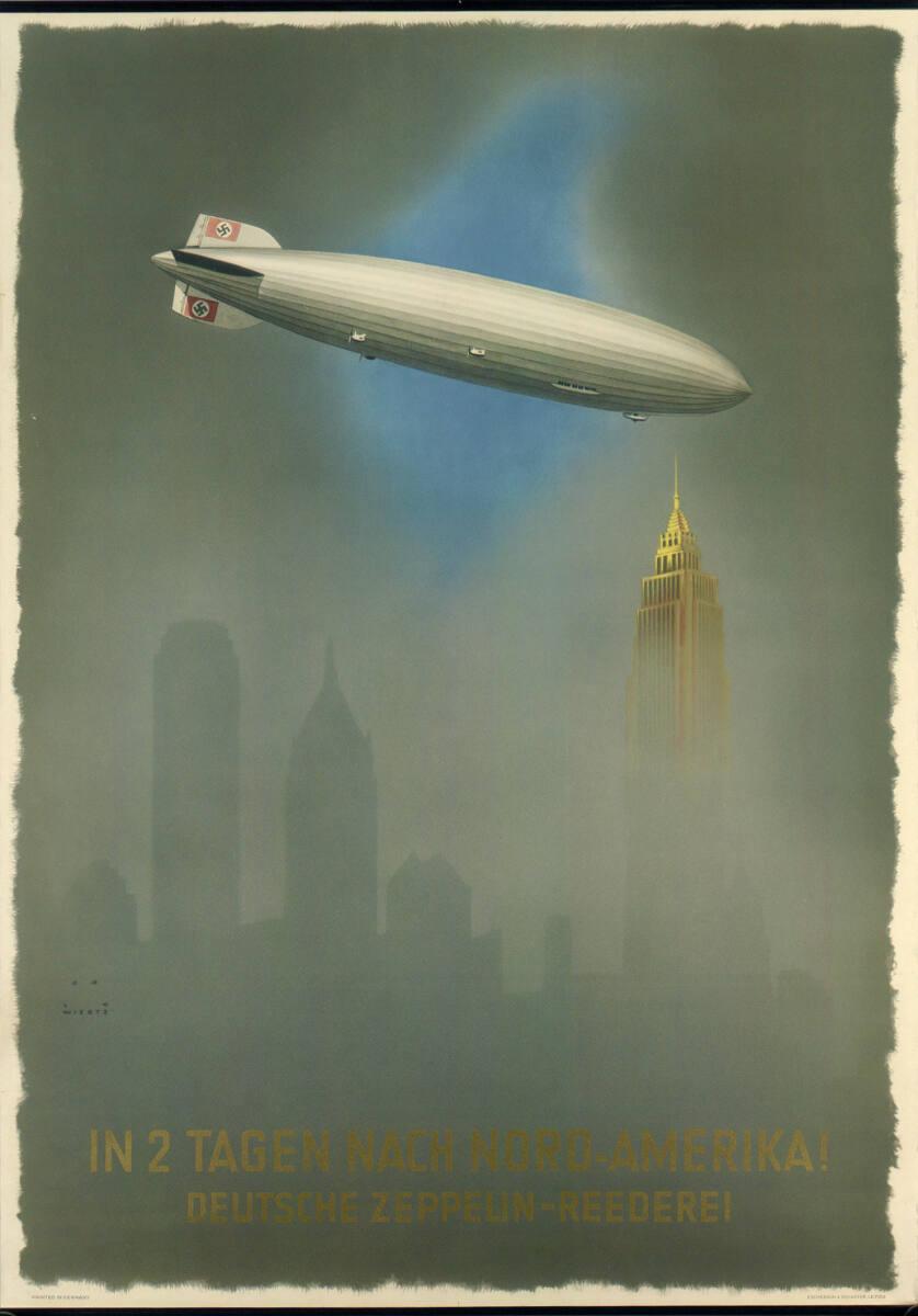 Jupp Wiertz, IN 2 TAGEN NACH NORD-AMERIKA! DEUTSCHE ZEPPELIN-REERDEREI, Inv. Nr.: DG2004/8636
