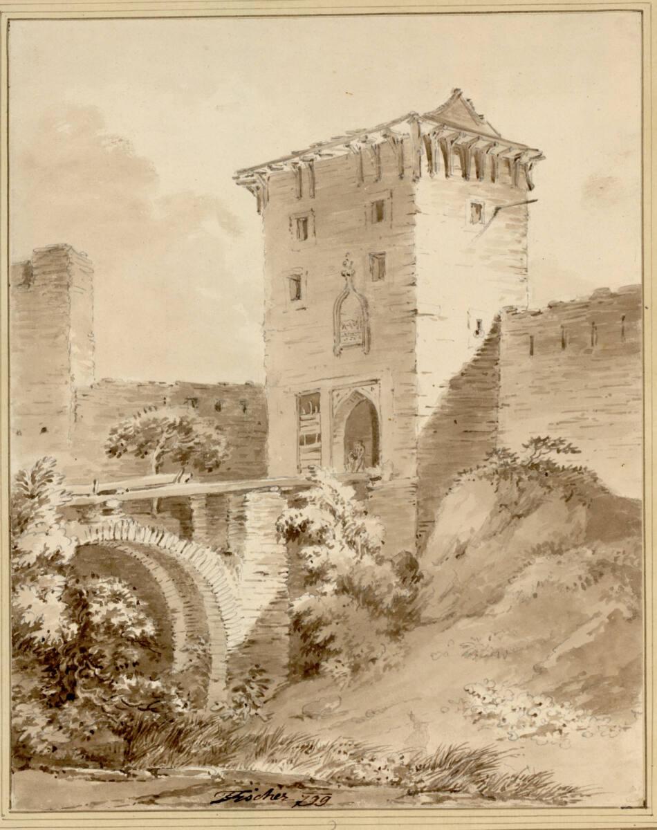 Joseph Fischer, Das alte Tor Stadt Wien, genannt Neutor, Inv. Nr.: 5229
