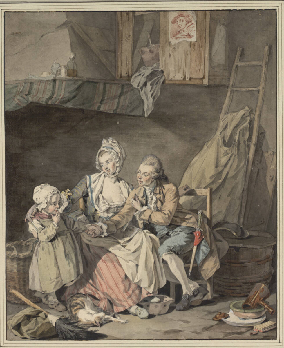 Besuch eines Kavaliers in der Kammer einer Dienstbotin, Sigmund Freudenberger