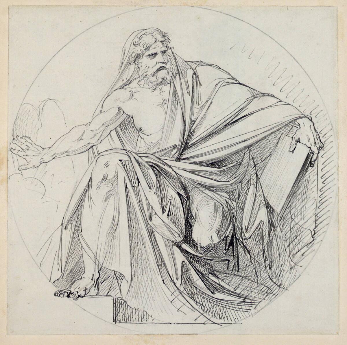 Heinrich Friedrich Füger, Moses mit den Gesetzestafeln, Inv. Nr.: 5245r