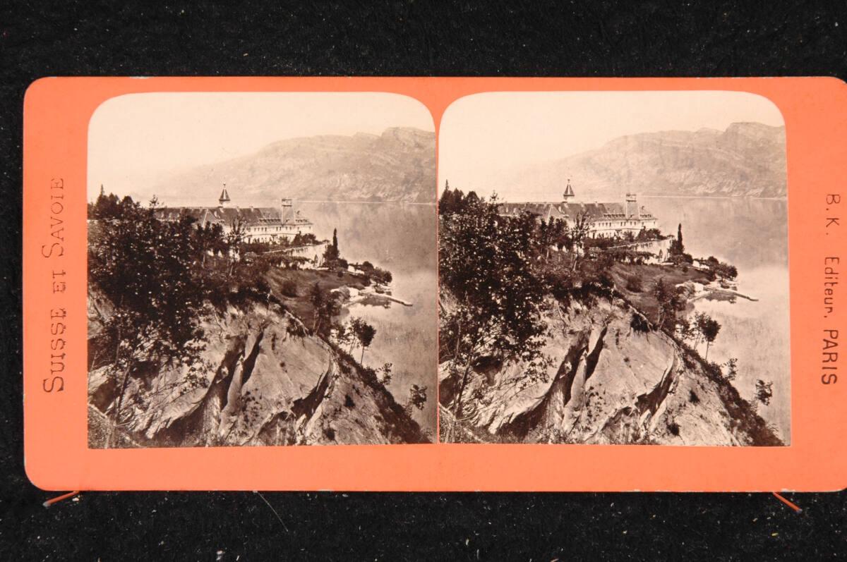 Adolphe Block, Schweiz und Savoien: See Bourget, Ankunft von Hautecombe, Inv. Nr.: FotoGLV2000/…