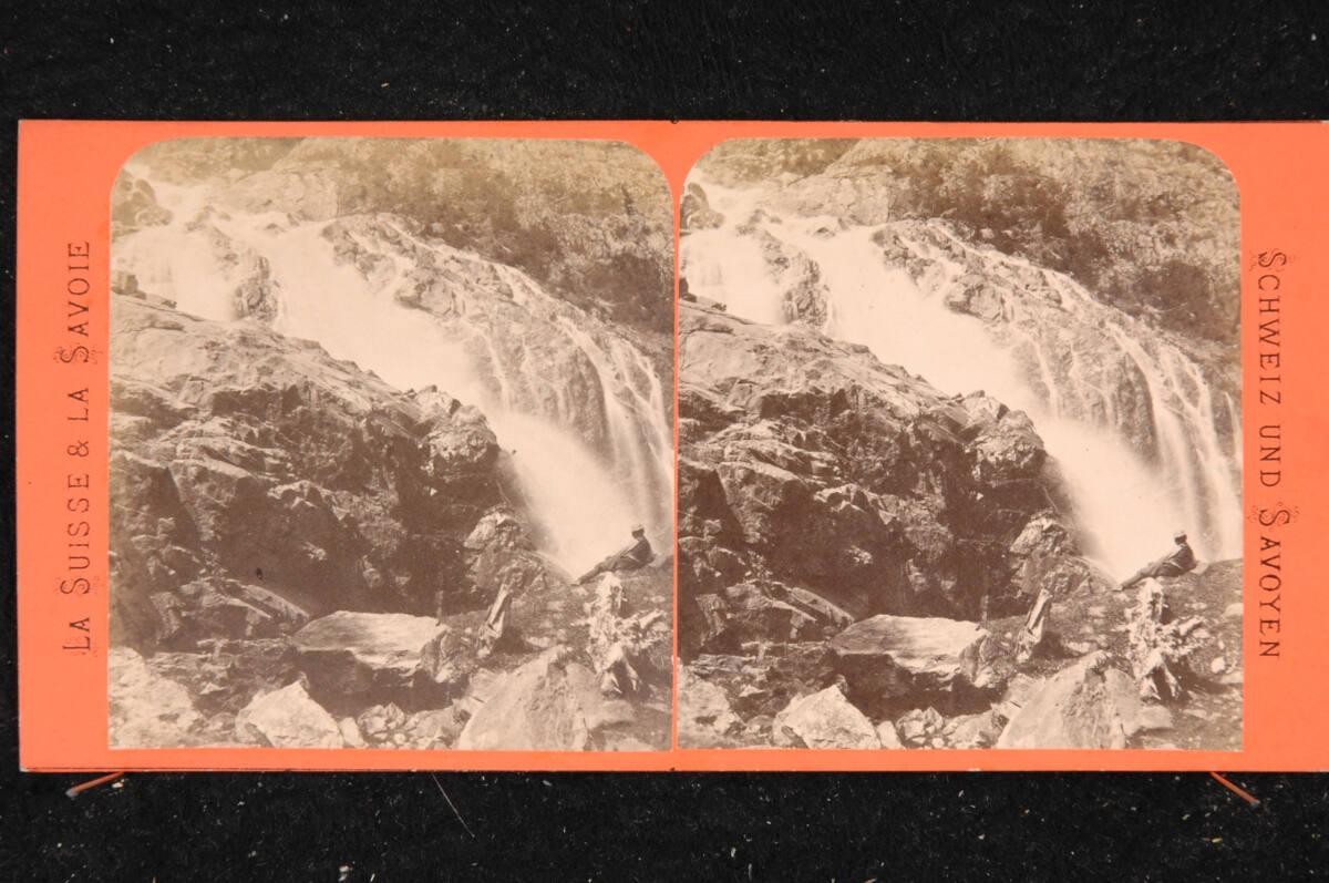 Adolphe Block, Wasserfall in den Bergen (Savoien), Inv. Nr.: FotoGLV2000/16757