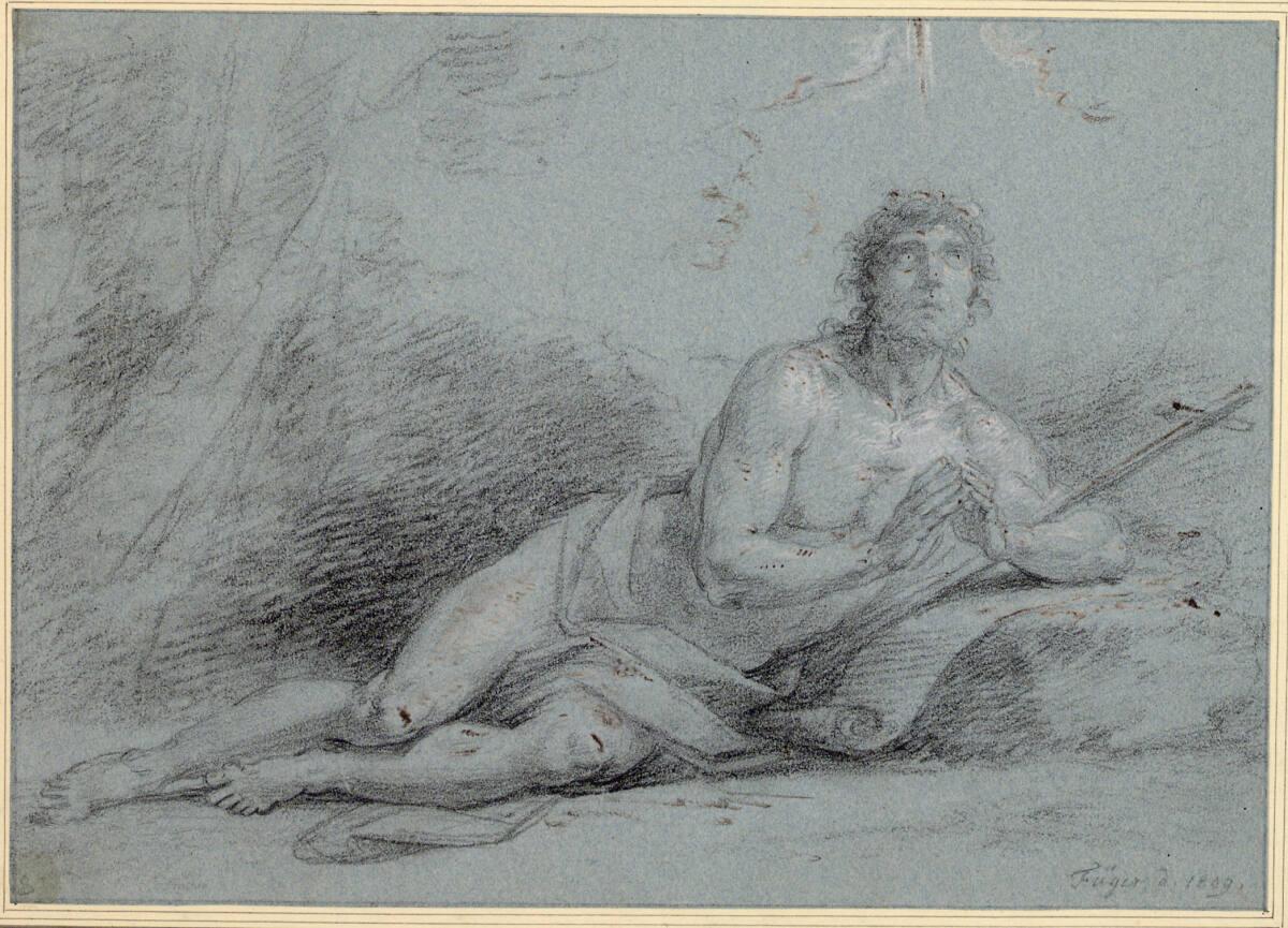 Heinrich Friedrich Füger, Johannes der Täufer in der Wüste, Inv. Nr.: 5250