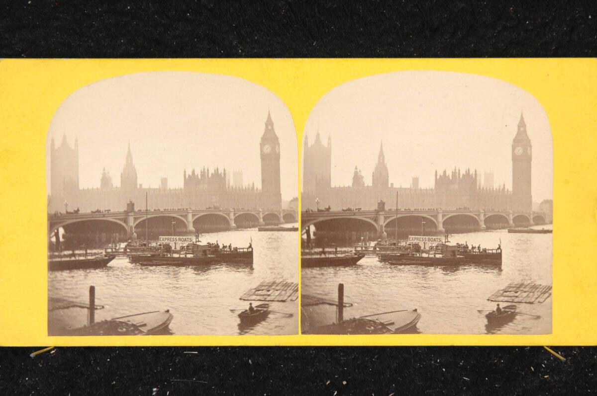 Valentine Blanchard, London, Westminster Brücke mit Schnellbooten, Inv. Nr.: FotoGLV2000/17828