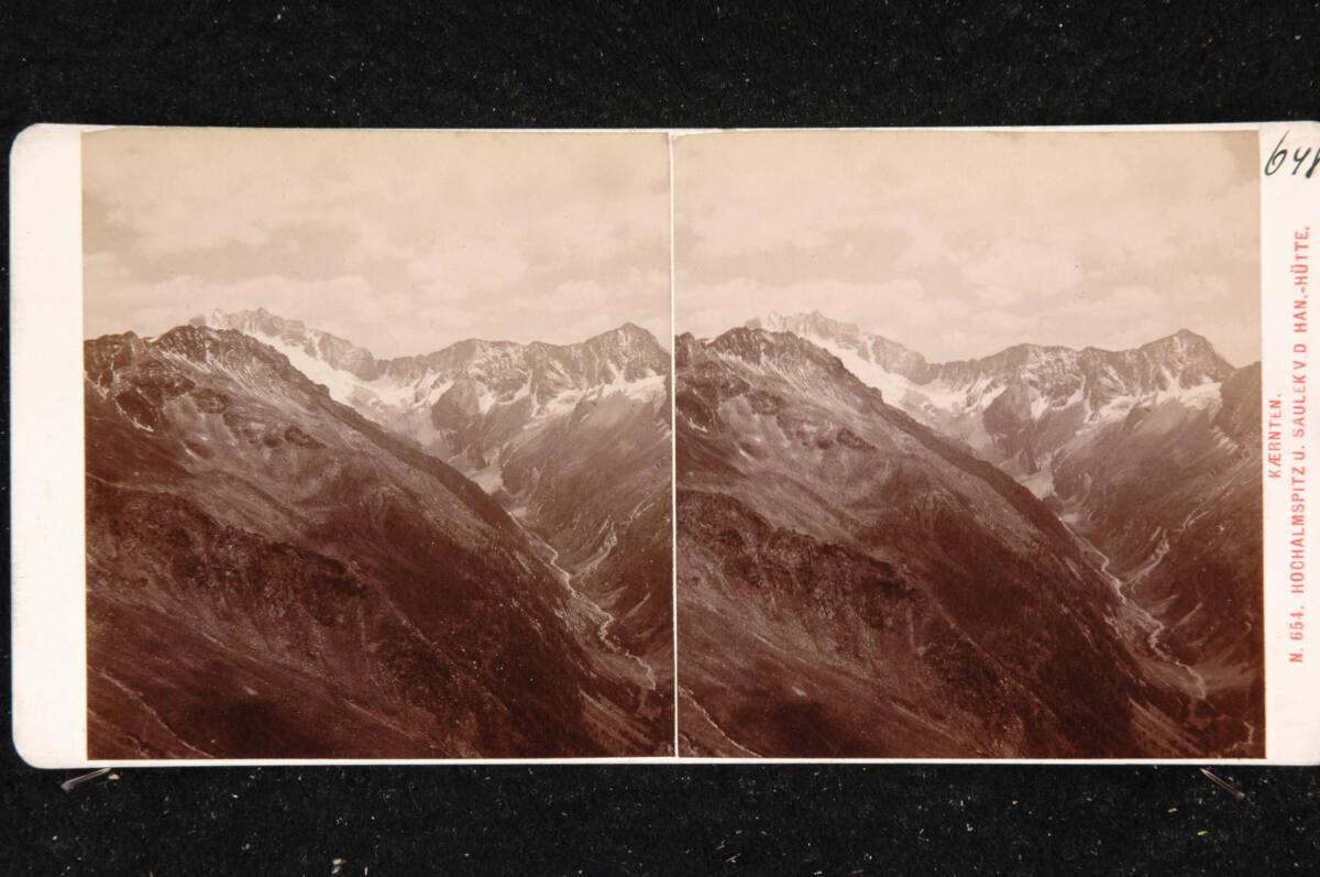 Alois Beer, Kärnten, Hochalmspitz und Saulek von der Han.-Hütte, Inv. Nr.: FotoGLV2000/18390