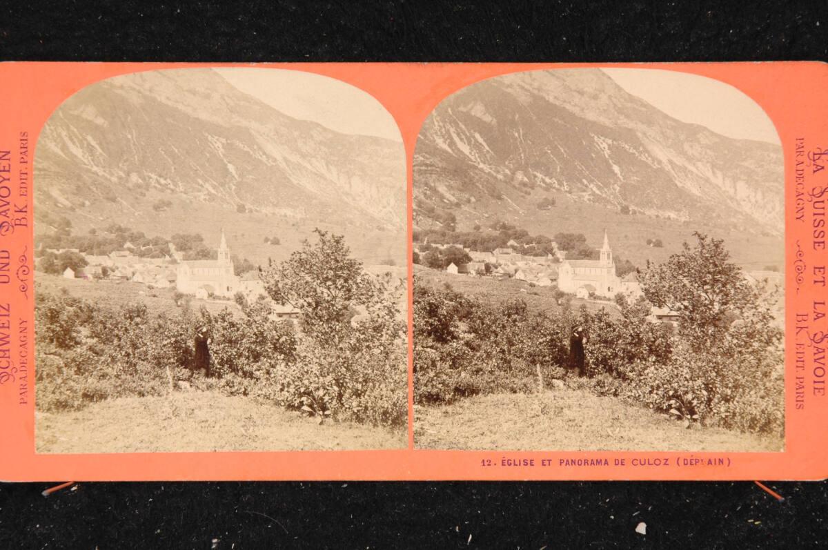 Adolphe Block, Kirche und Panorama von Culoz, Inv. Nr.: FotoGLV2000/18751
