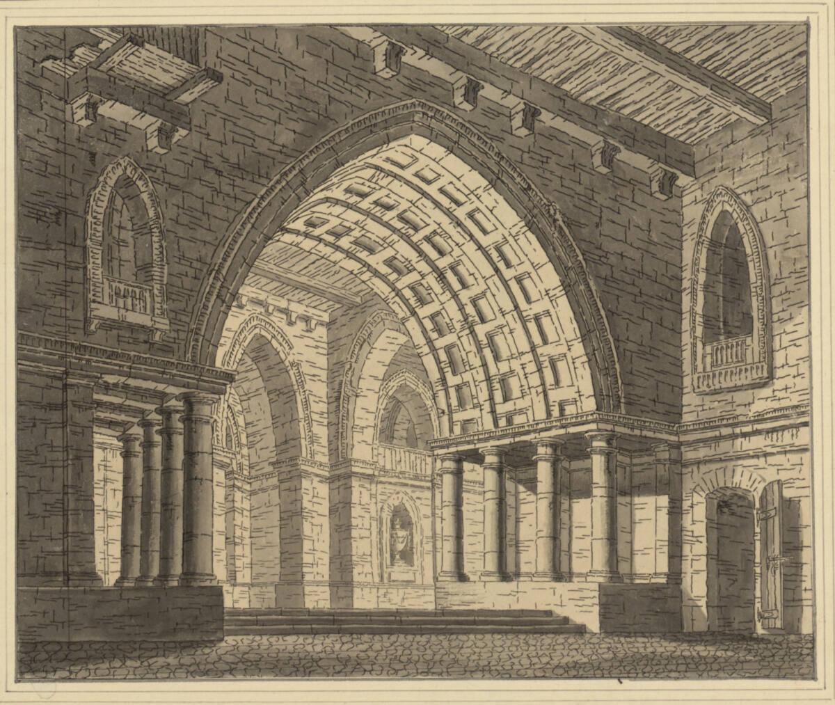 Matthias Joseph Gail, Bühnenbild: Palastinneres, Inv. Nr.: 5289