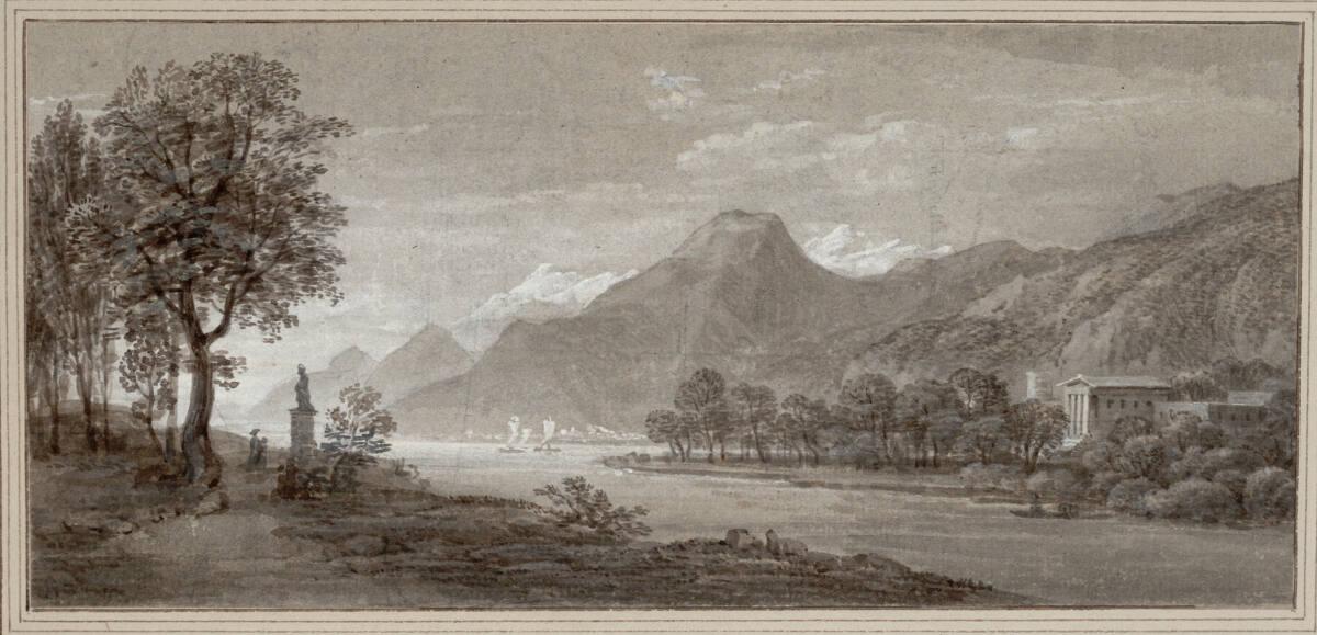Jakob Gauermann, Seelandschaft, Inv. Nr.: 5296