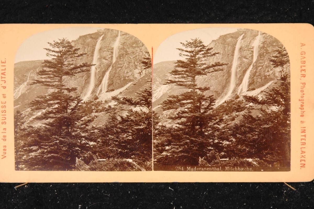 Johann Adam Gabler, Maderanertal mit Blick auf die Milchbäche des Etzlitals im Kanton Uri, Inv.…