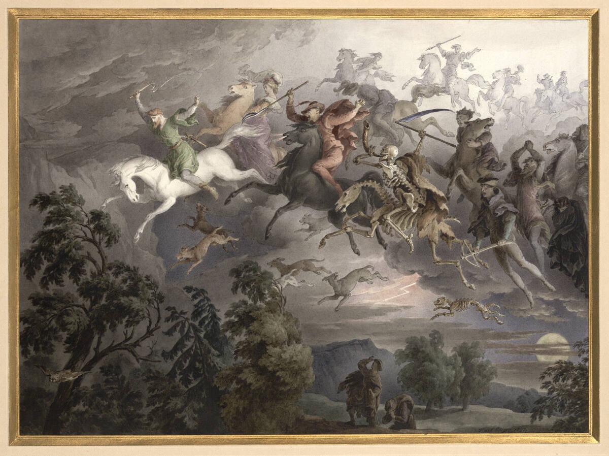 Carl Joseph Geiger, Die wilde Jagd, Inv. Nr.: 5309