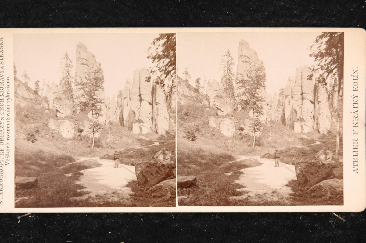 František Krátký, Bergweg zu Felsen im Bezirk Jitschin (Jicín), Inv. Nr.: FotoGLV2000/21288