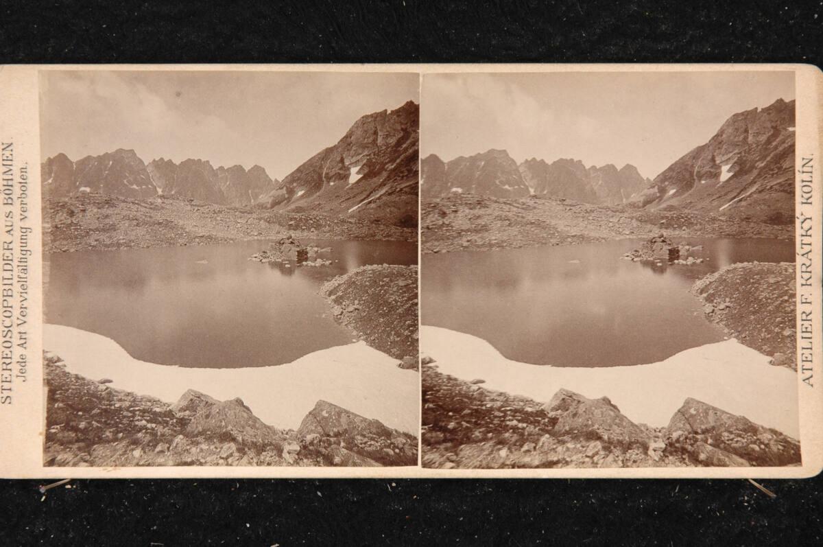 František Krátký, Gebirgsee im Tatragebirge, Inv. Nr.: FotoGLV2000/21332