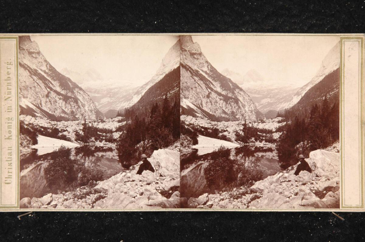 Christian König, Parthie an der blauen Gumpe bei Garmisch Partenkirchen, Inv. Nr.: FotoGLV2000/…