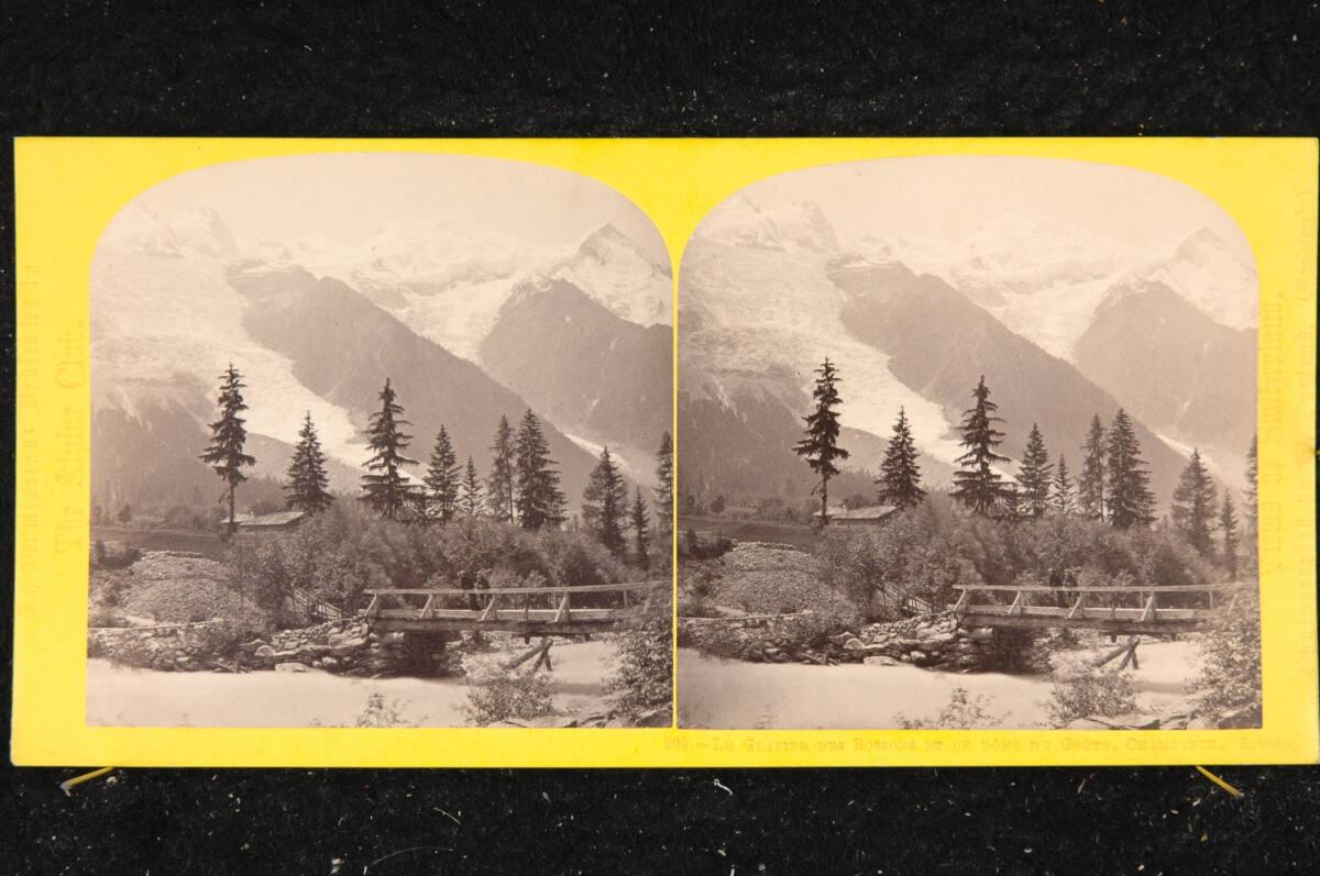 William England, Der Glacier des Bossons im Arvetal bei Chamonix mit Blick auf den Dôme du Goût…