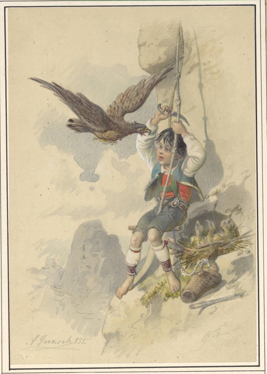 Franz Gerasch, Der Nesträuber, Inv. Nr.: 5343